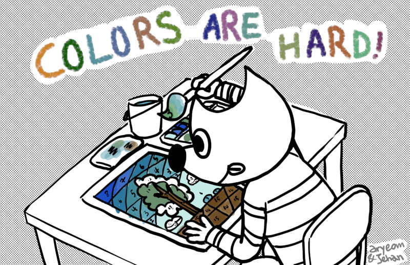 Colors are hard, by Aryeom